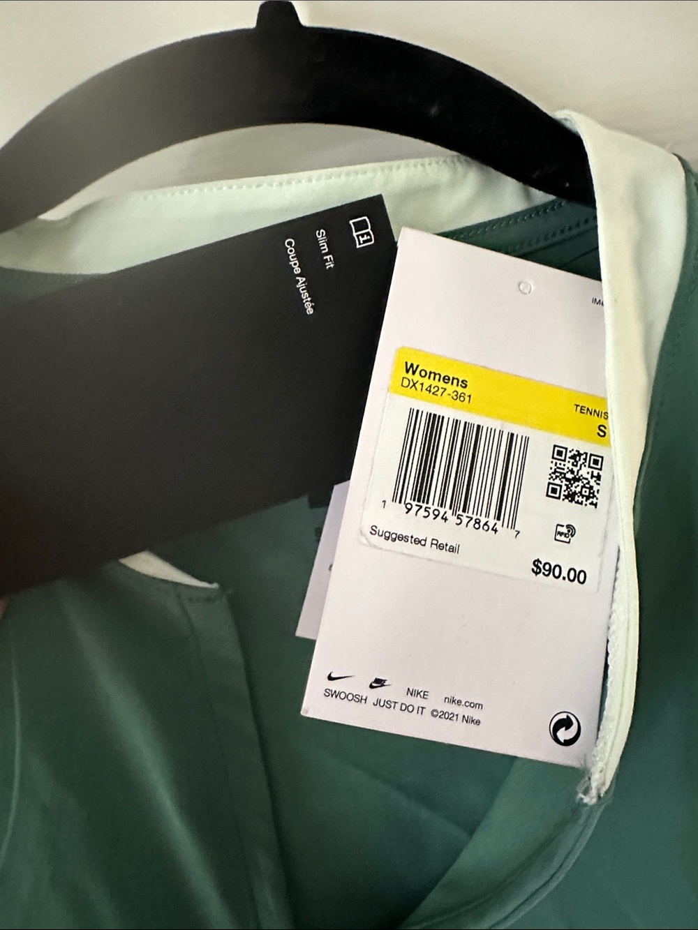 Nike Women's Teal Tennis DRI-FIT Sport Dress - Picture 2 of 12